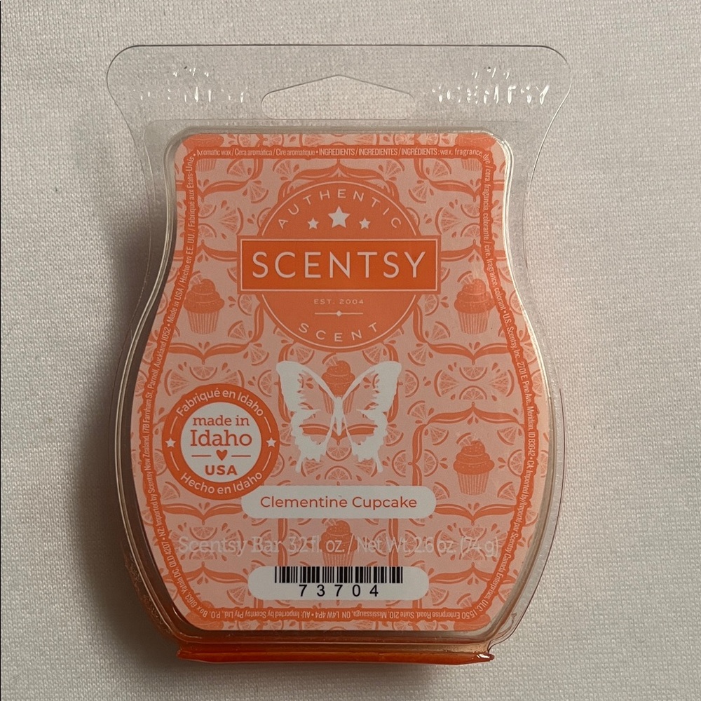 Scentsy Clementine Cupcake Scented Wax Bar